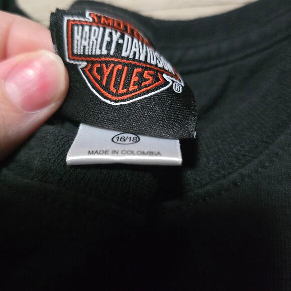 Harley-Davidson Vintage Womens Shirt Size 16/18 ( X-Large ) - Picture 2 of 2